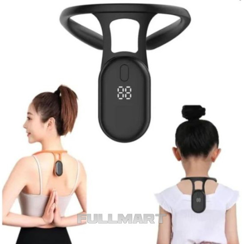 Умный корректор осанки с вибрацией Posture training device USB Черный